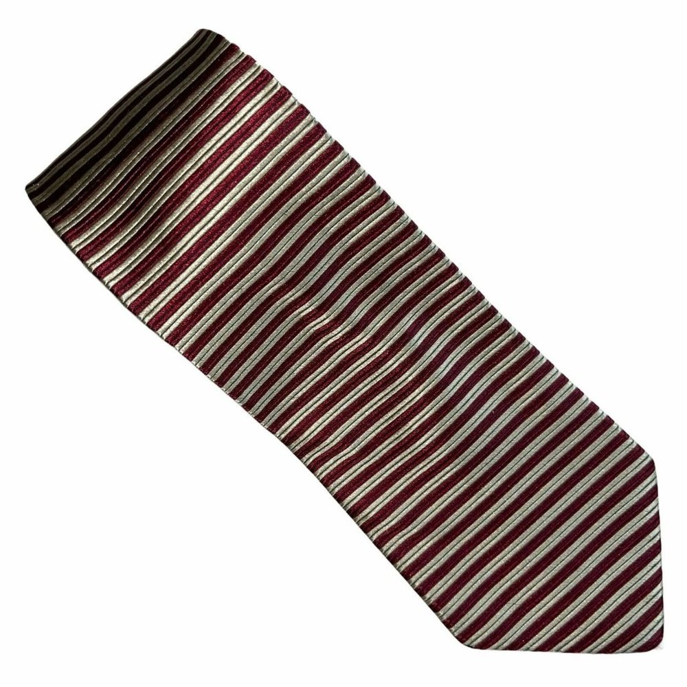 Tommy Hilfiger Red White Blue Patriotic USA Flag Classic Pointed Tie Necktie
